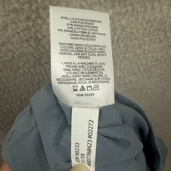 Express Woven Pencil Light Blue Short Skirt Size 6 NWT - Picture 7 of 9